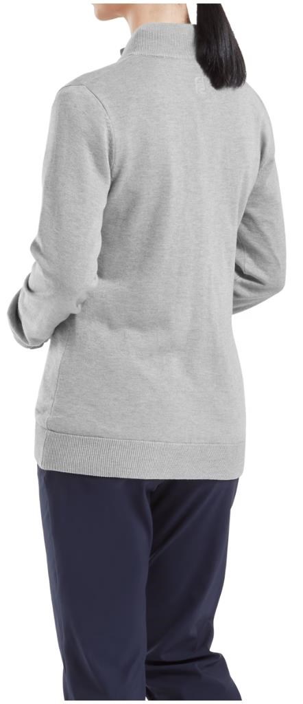 FootJoy Drirelease Full-Zip Lined Damen Pullover, grau