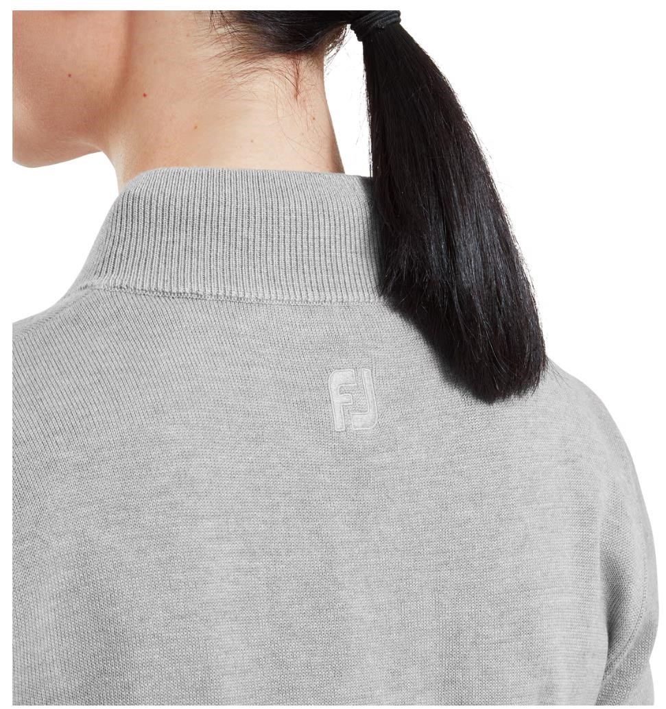 FootJoy Drirelease Full-Zip Lined Damen Pullover, grau