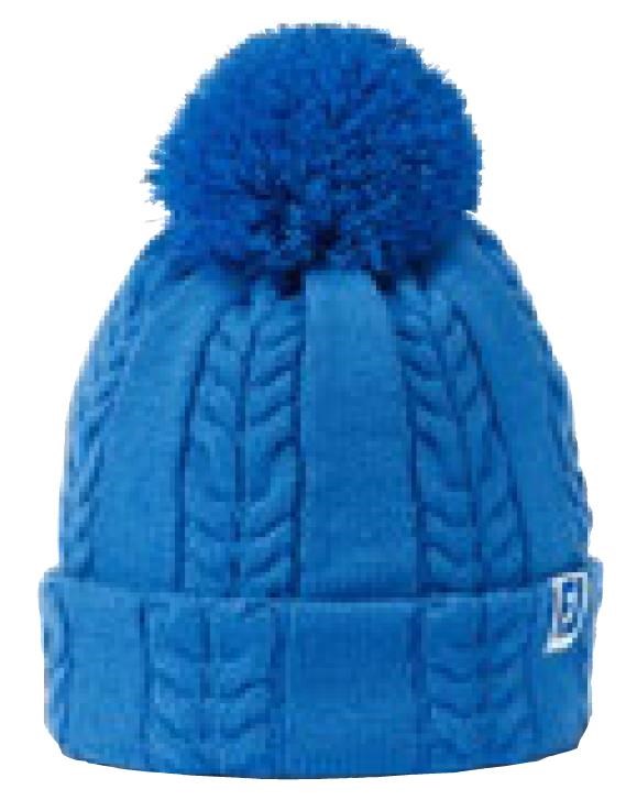 FootJoy Cable Knit Bobble Damen Wintermütze, blau