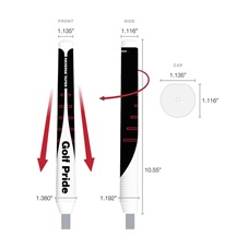 Golf Pride Reverse Taper Putter Griff, Round Medium