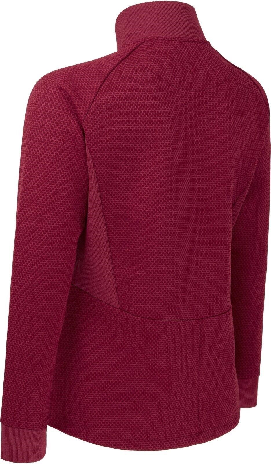Callaway Full Zip Hexagon Damen Sweatshirt, persian red heather