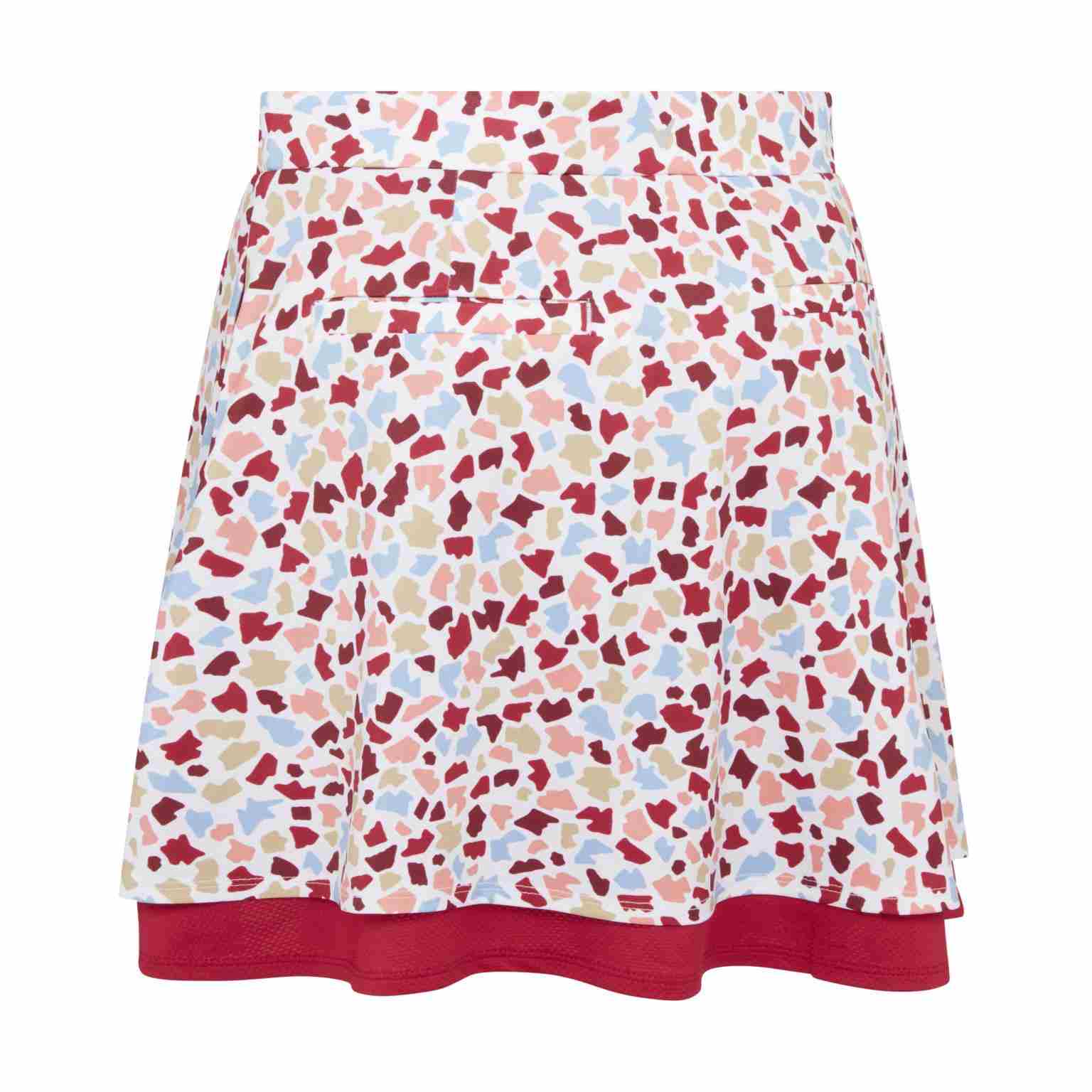 Callaway 17" Mosaic Print Flounce Golfrock, brilliant white