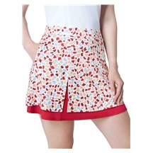 Callaway 17" Mosaic Print Flounce Golfrock, brilliant white