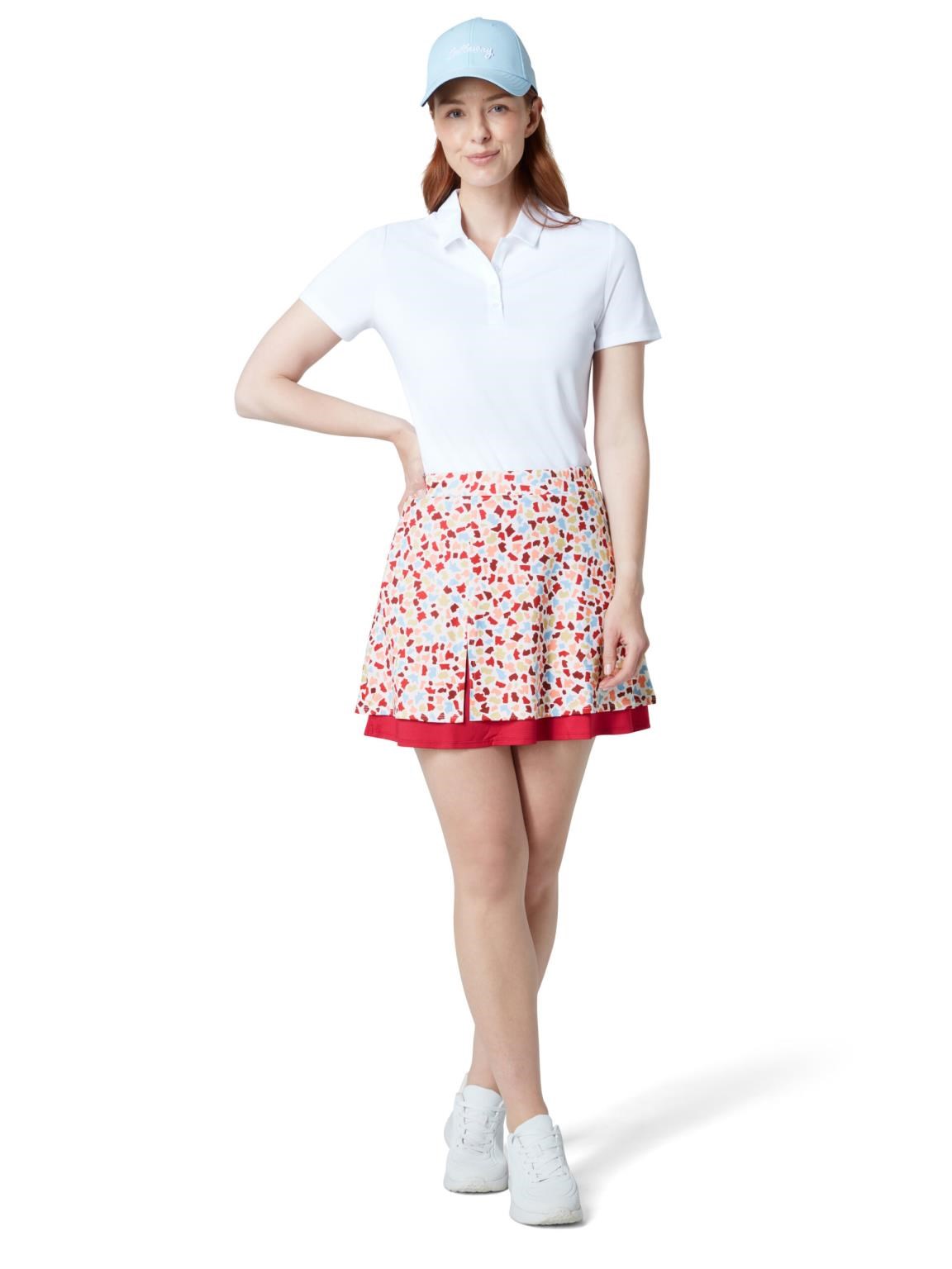 Callaway 17" Mosaic Print Flounce Golfrock, brilliant white