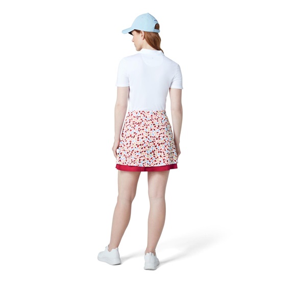 Callaway 17" Mosaic Print Flounce Golfrock, brilliant white