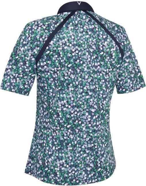 Callaway Hexagon Geo Raglan Damen Poloshirt, dunkelblau