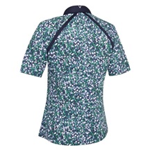 Callaway Hexagon Geo Raglan Damen Poloshirt, dunkelblau