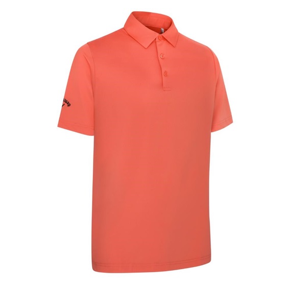 Callaway Swing Tech Solid Herren Poloshirt, spiced coral
