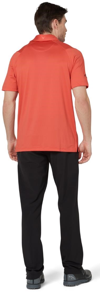 Callaway Swing Tech Solid Herren Poloshirt, spiced coral