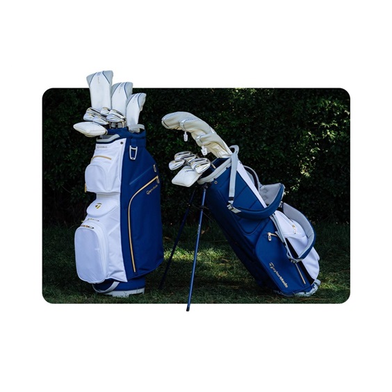 TaylorMade Kalea Gold Damen Cartbag, dunkelblau/weiss