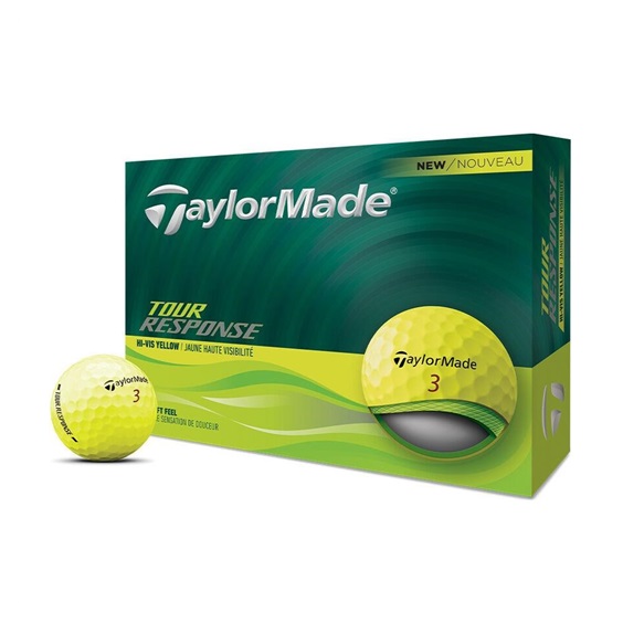 TaylorMade Tour Response Golfbälle, gelb