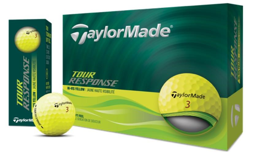 TaylorMade Tour Response Golfbälle, gelb