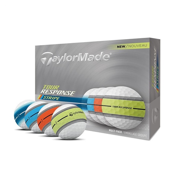 TaylorMade Tour Response Neon Stripe Golfbälle, multi-pack