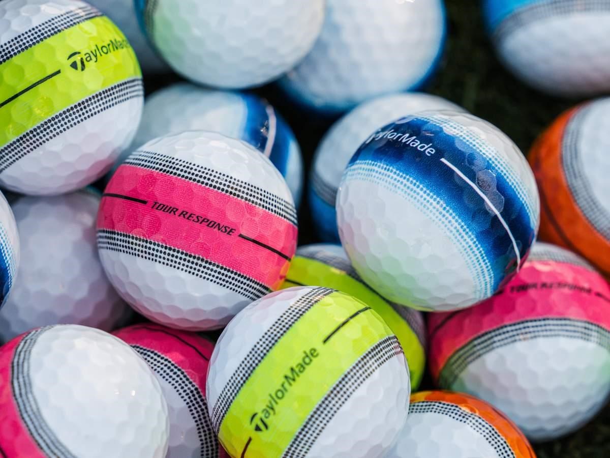 TaylorMade Tour Response Neon Stripe Golfbälle, multi-pack