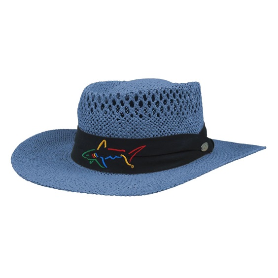 Greg Norman Signature Straw Bucket Hut, dunkelblau