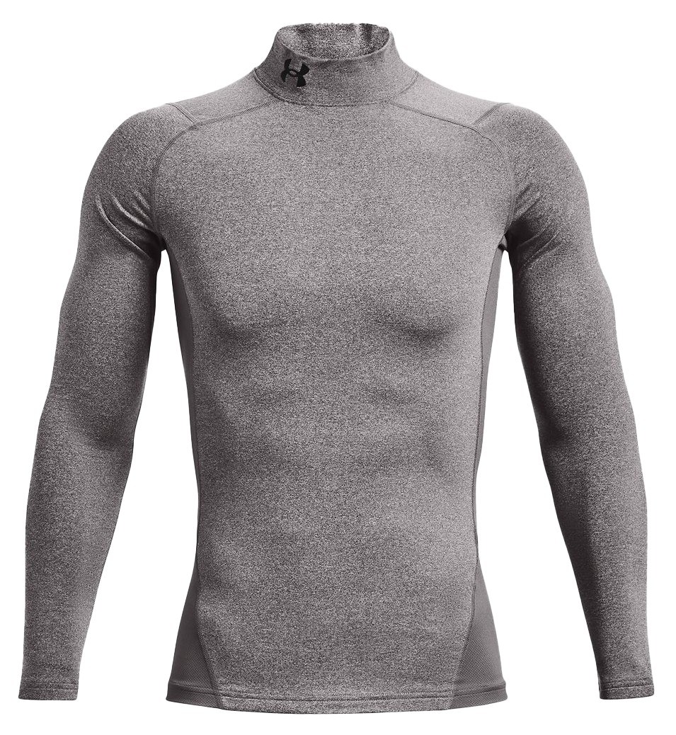 Under Armour CG Armour Fitted Mock Herren-Funktions-T-Shirt, grau