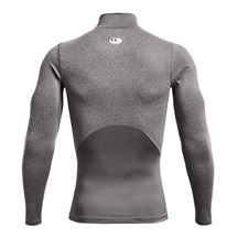 Under Armour CG Armour Fitted Mock Herren-Funktions-T-Shirt, grau