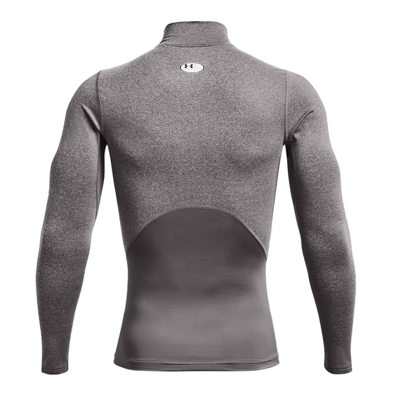 Under Armour CG Armour Fitted Mock Herren-Funktions-T-Shirt, grau
