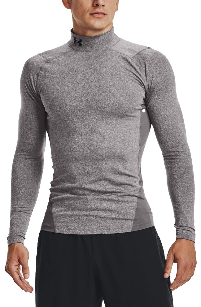 Under Armour CG Armour Fitted Mock Herren-Funktions-T-Shirt, grau