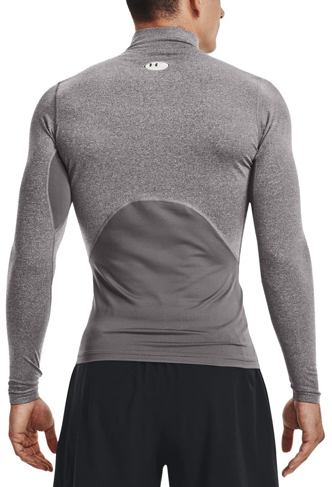 Under Armour CG Armour Fitted Mock Herren-Funktions-T-Shirt, grau