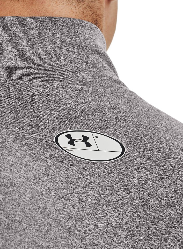 Under Armour CG Armour Fitted Mock Herren-Funktions-T-Shirt, grau