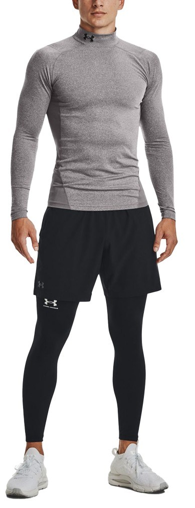Under Armour CG Armour Fitted Mock Herren-Funktions-T-Shirt, grau