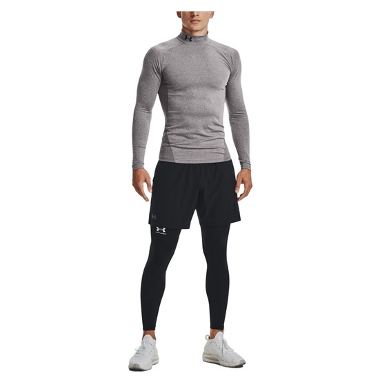 Under Armour CG Armour Fitted Mock Herren-Funktions-T-Shirt, grau