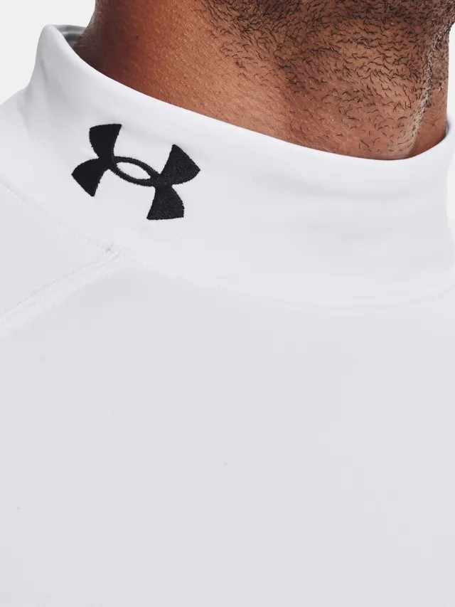 Under Armour CG Armour Fitted Mock Herren-Funktions-T-Shirt, weiss