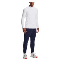 Under Armour CG Armour Fitted Mock Herren-Funktions-T-Shirt, weiss