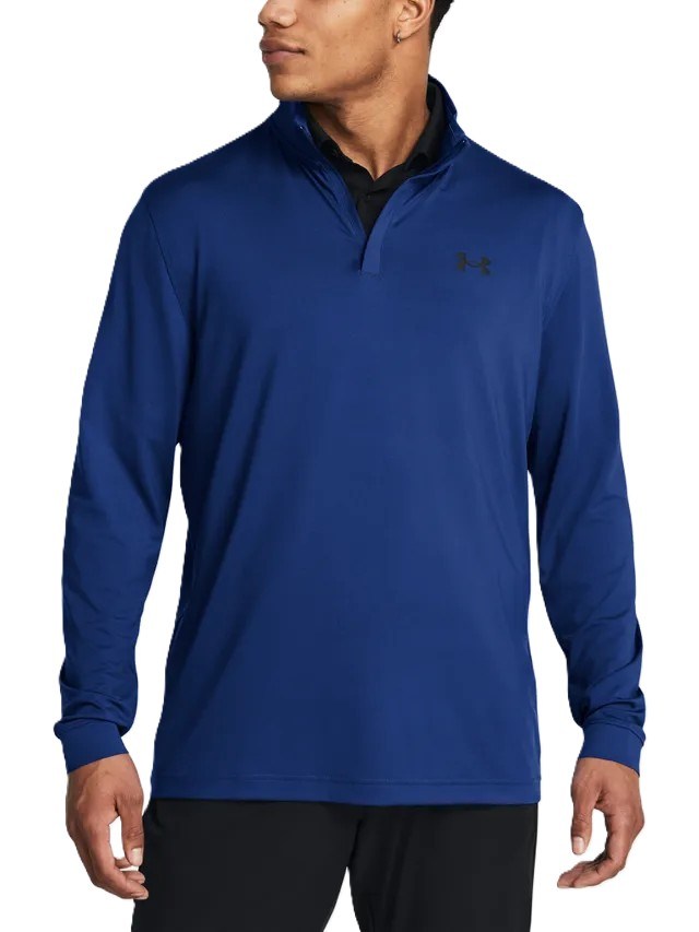 Under Armour Playoff 1/4 Zip Herren Sweatshirt, blau