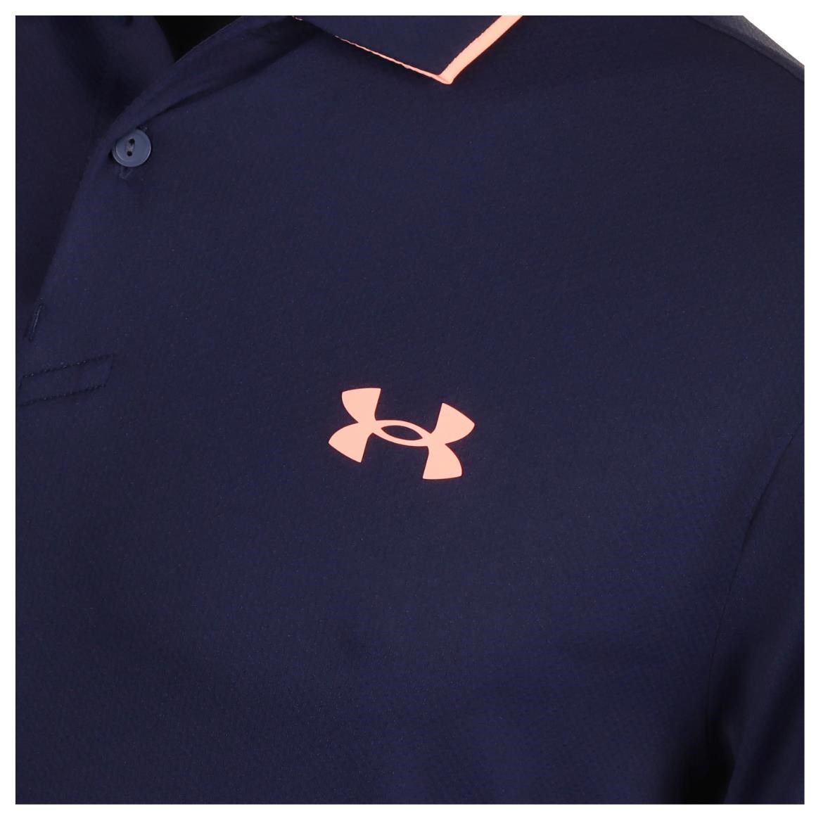 Under Armour Iso-Chill Herren Poloshirt, midnigt navy/flare orange