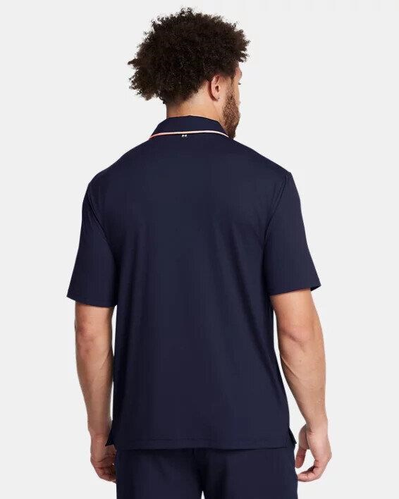Under Armour Iso-Chill Herren Poloshirt, midnigt navy/flare orange
