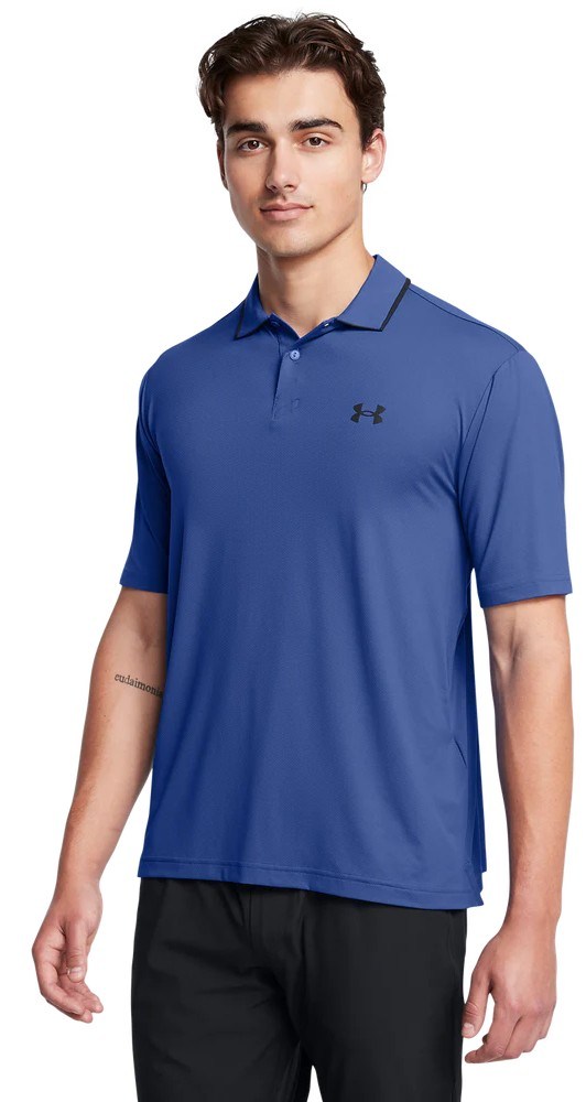 Under Armour Iso-Chill Polo mens polo, tech blau/schwarz