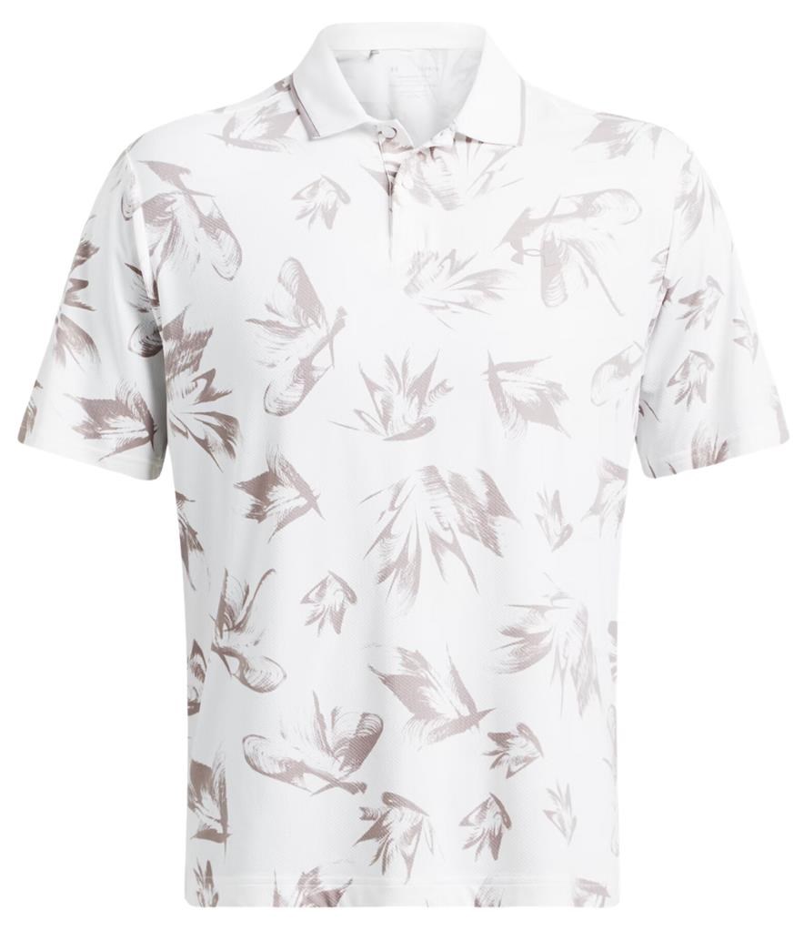 Under Armour Iso-Chill Edge Herren Poloshirt, white/tetra gray