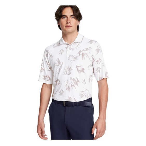 Under Armour Iso-Chill Edge Herren Poloshirt, white/tetra gray