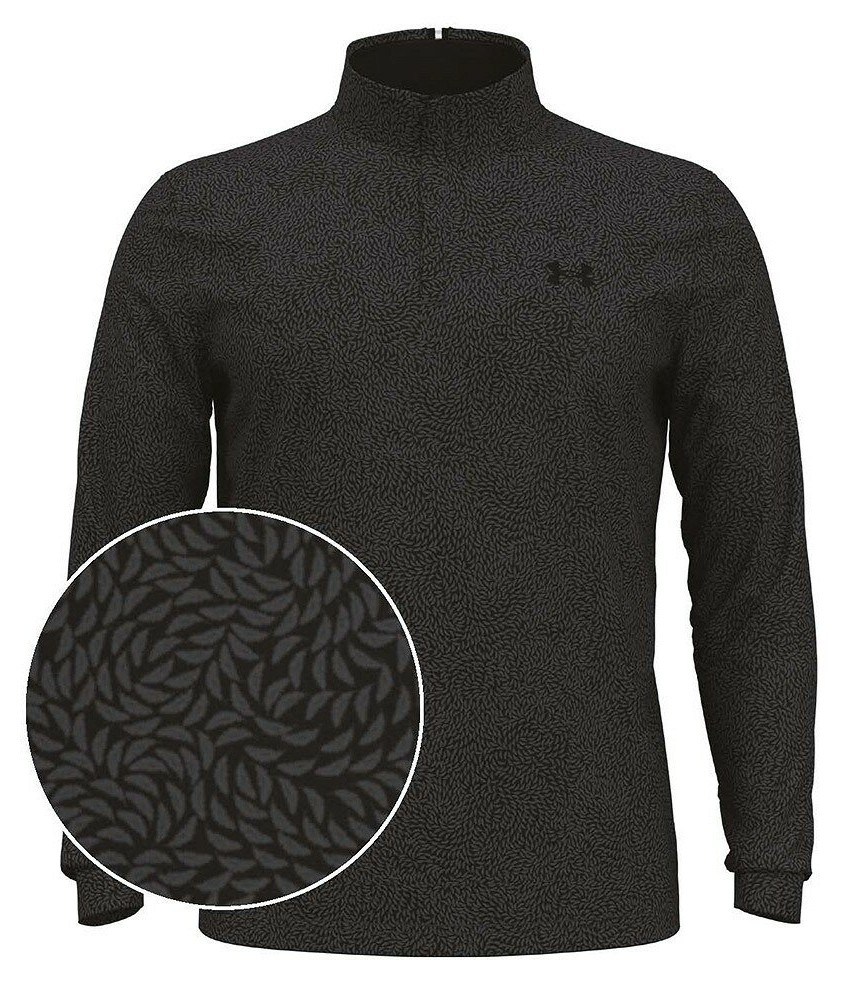 Under Armour Playoff Printed 1/4 Zip Herren Sweatshirt, schwarz/castlerock