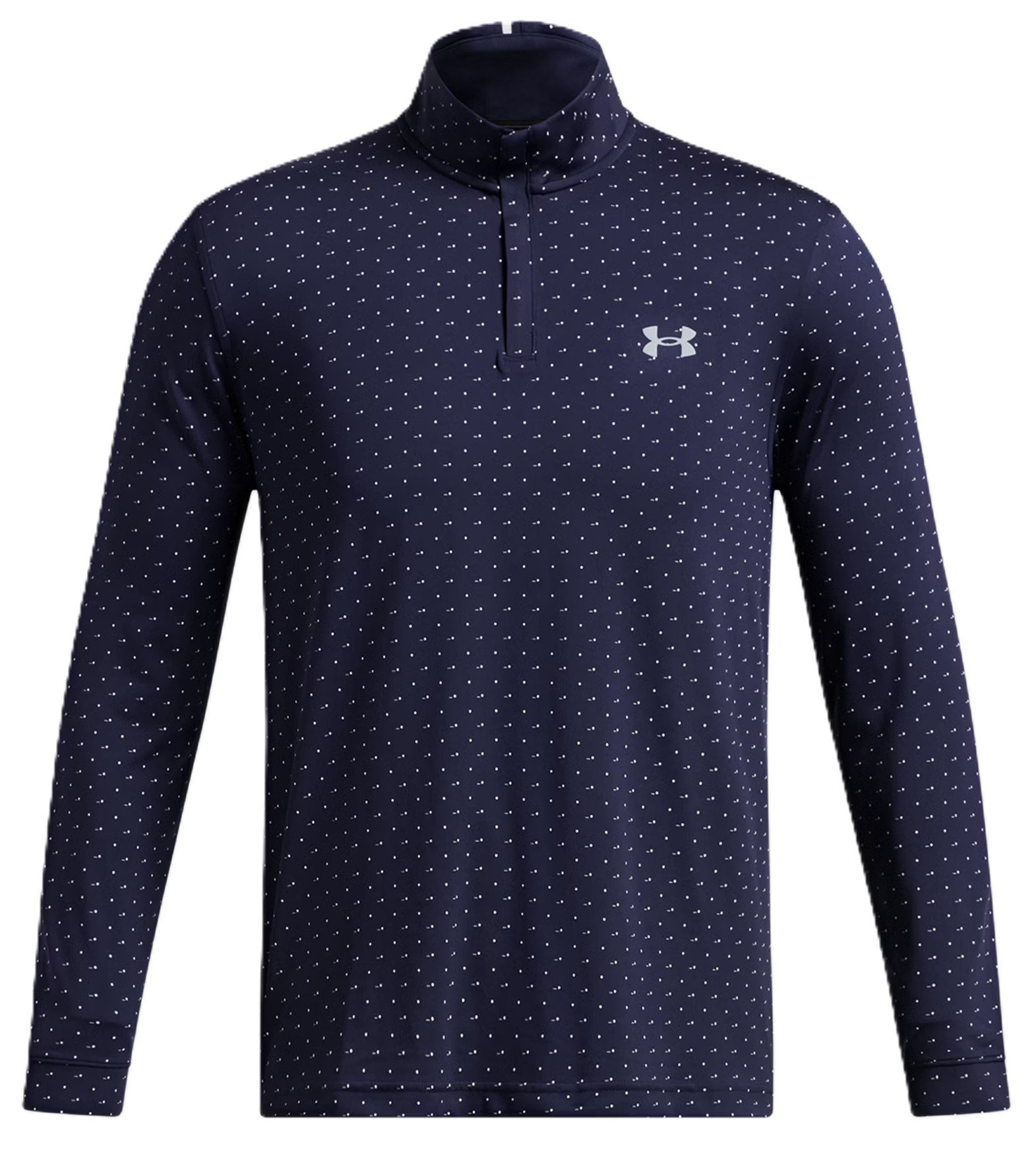 Under Armour Playoff Printed 1/4 Zip Herren Sweatshirt, dunkelblau/weiss