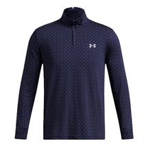Under Armour Playoff Printed 1/4 Zip Herren Sweatshirt, dunkelblau/weiss