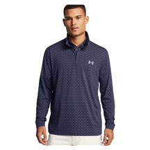 Under Armour Playoff Printed 1/4 Zip Herren Sweatshirt, dunkelblau/weiss