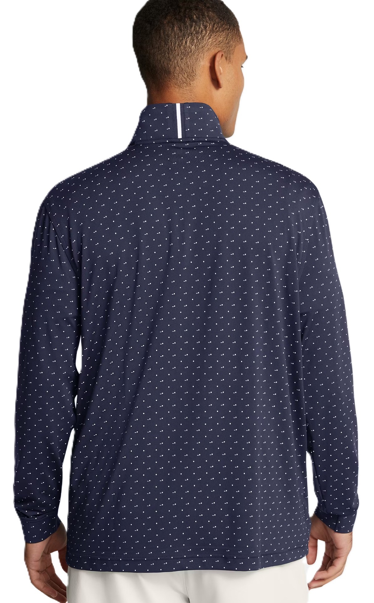 Under Armour Playoff Printed 1/4 Zip Herren Sweatshirt, dunkelblau/weiss