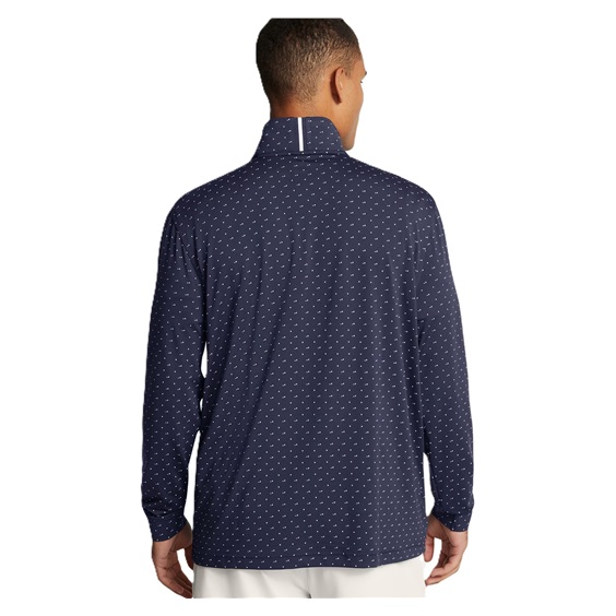 Under Armour Playoff Printed 1/4 Zip Herren Sweatshirt, dunkelblau/weiss