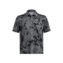 Under Armour Playoff 3.0 Printed Herren Poloshirt, schwarz