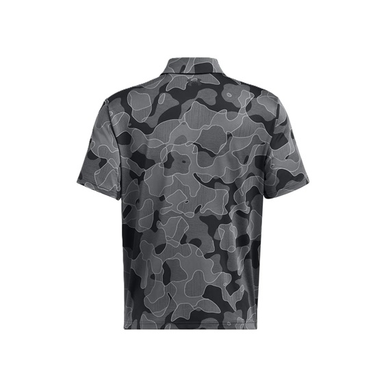Under Armour Playoff 3.0 Printed Herren Poloshirt, schwarz