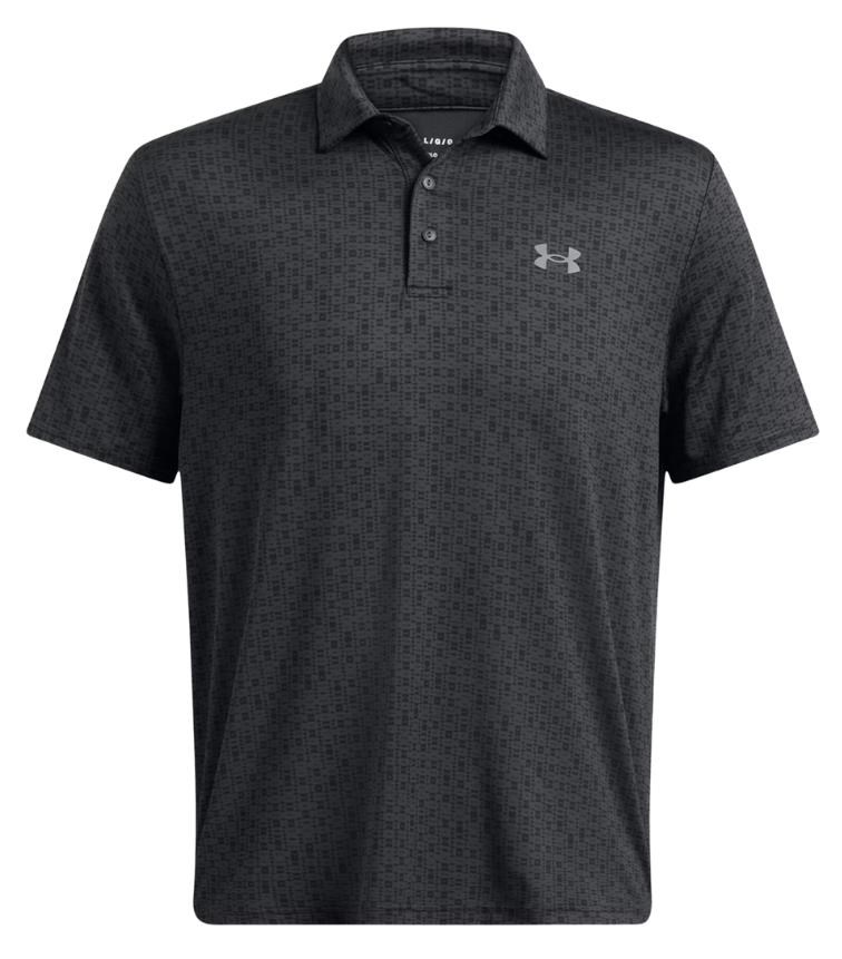 Under Armour Playoff 3.0 Printed Herren Poloshirt, anthracite/black/castlerock
