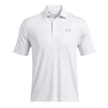 Under Armour Playoff 3.0 Printed Herren Poloshirt, weiss
