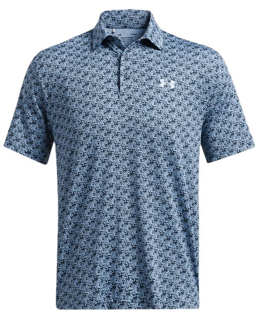 Under Armour Playoff 3.0 Printed Herren Poloshirt, blau