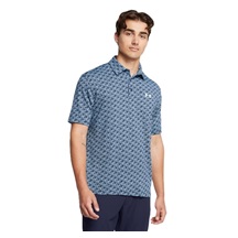 Under Armour Playoff 3.0 Printed Herren Poloshirt, blau