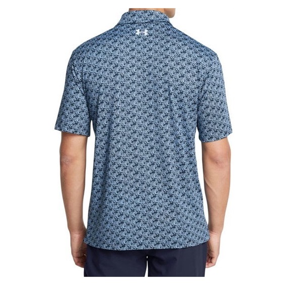 Under Armour Playoff 3.0 Printed Herren Poloshirt, blau