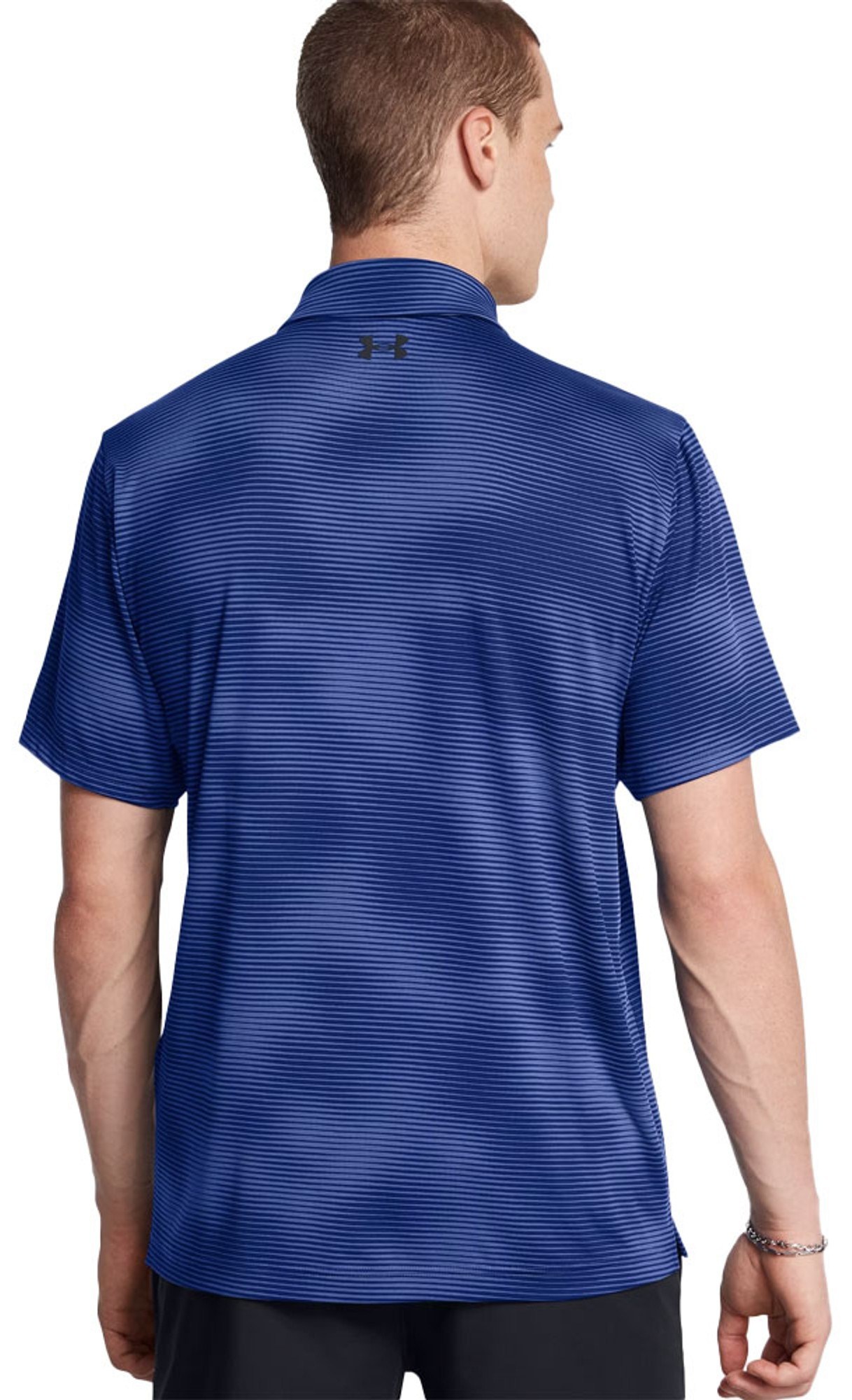 Under Armour Playoff 3.0 Printed Herren Poloshirt, blau/schwarz