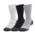 Under Armour Performance Tech Crew unisex Socken, 3Paar, schwarz/weiss/grau